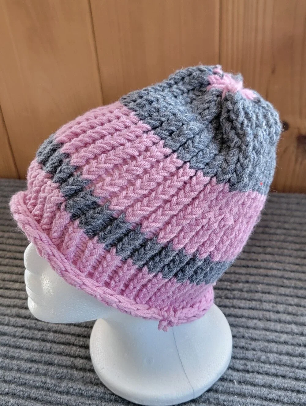 Adult Knitted Home Made Winter Hat